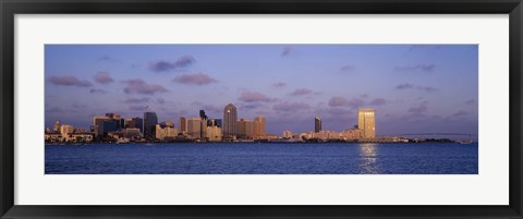Framed Sunset, San Diego, California, USA Print