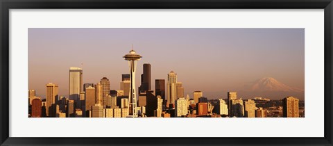Framed Skyline, Seattle, Washington State, USA Print