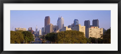 Framed Downtown Philadelphia, Pennsylvania, USA Print