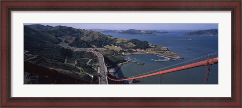 Framed View From the Top of the Golden Gate Bridge, San Francisco Print