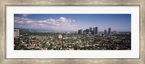 Framed High angle view of a cityscape, Century city, Los Angeles, California, USA Print