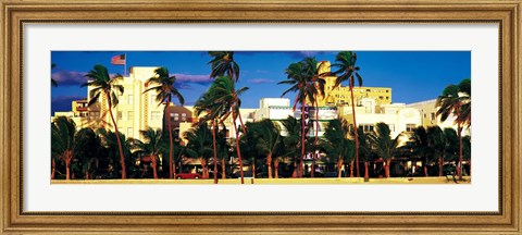 Framed Ocean Drive South Beach Miami Beach FL Print