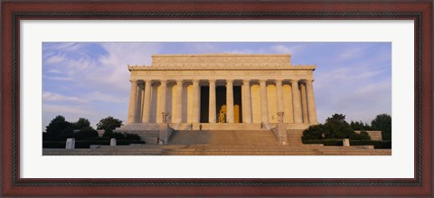 Framed Facade of a memorial building, Lincoln Memorial, Washington DC, USA Print