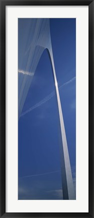 Framed Low angle view of an arched structure, Gateway Arch, St. Louis, Missouri, USA Print