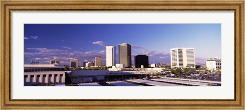 Framed USA, Arizona, Phoenix, Skyline at dawn Print