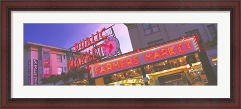 Framed Public Market Seattle WA USA Print