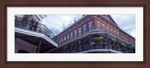 Framed Wrought Iron Balcony New Orleans LA USA Print