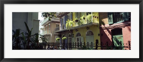 Framed Buildings along the alley, Pirates Alley, New Orleans, Louisiana, USA Print