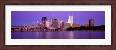 Framed Allegheny River Pittsburgh PA Print