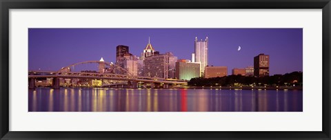 Framed Allegheny River, Pittsburgh, Pennsylvania, USA Print