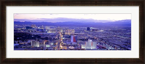 Framed Dusk The Strip Las Vegas NV USA Print