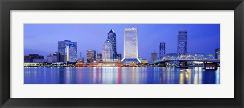Framed Night, Jacksonville, Florida, USA Print