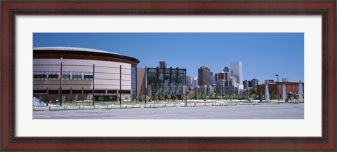 Framed USA, Colorado, Denver, skyline Print