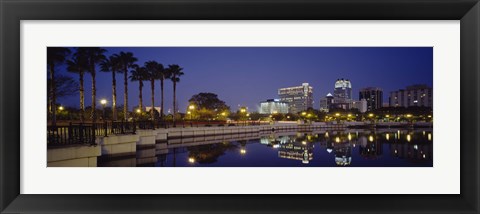 Framed Orlando waterfront, Florida Print