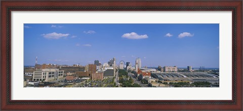 Framed Aerial view of a city, St. Louis, Missouri, USA Print