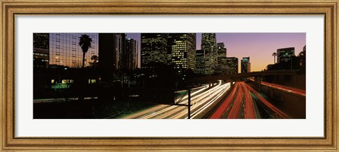 Framed Harbor Freeway Los Angeles CA Print
