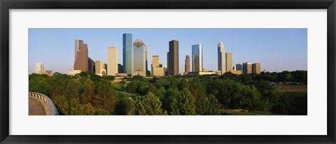 Framed Downtown Houston Print