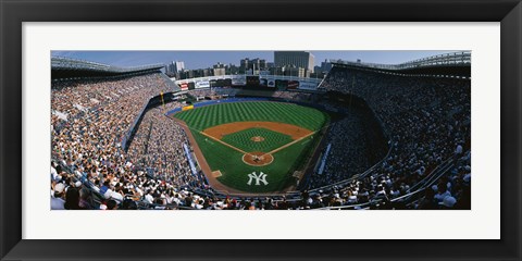 Framed High angle view of a baseball stadium, Yankee Stadium, New York City, New York State, USA Print