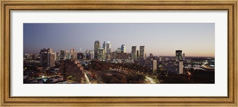 Framed High angle view of a city, Philadelphia, Pennsylvania, USA Print