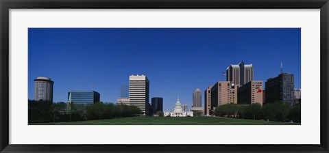 Framed Buildings in a city, St Louis, Missouri Print