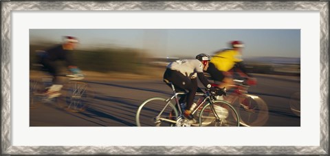 Framed Bicycle race, Tucson, Pima County, Arizona, USA Print