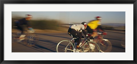 Framed Bicycle race, Tucson, Pima County, Arizona, USA Print