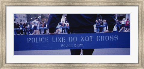 Framed Group of people running in a marathon, New York City, New York State, USA Print