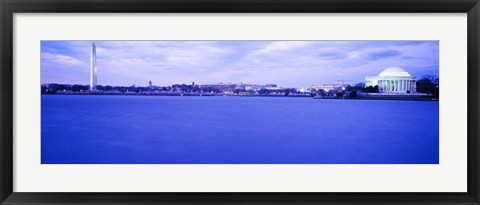 Framed Tidal Basin panorama, Washington DC Print