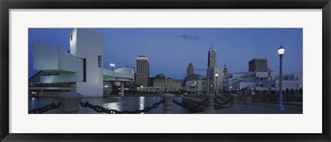 Framed Dusk in Cleveland, Ohio Print