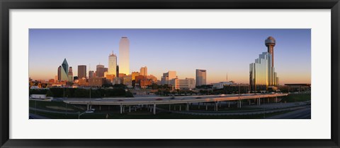 Framed Skyscrapers in Dallas, Texas Print
