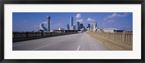 Framed Dallas Skyscapers, Texas Print