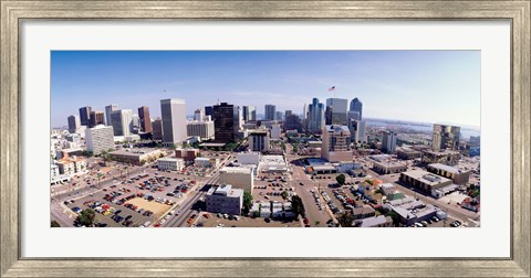 Framed USA, California, San Diego, Downtown District Print