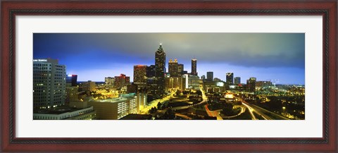 Framed Evening Atlanta GA Print