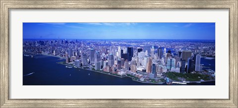 Framed Aerial, Lower Manhattan, NYC, New York City, New York State, USA Print