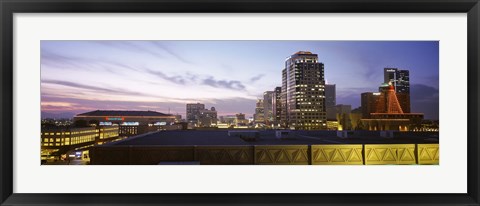 Framed Buildings at dusk, Phoenix, Arizona Print