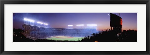 Framed Baseball, Cubs, Chicago, Illinois, USA Print