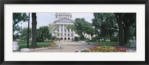 Framed State Capital Building, Madison, Wisconsin, USA Print