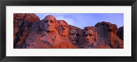 Framed Mt Rushmore National Monument, Rapid City, South Dakota Print