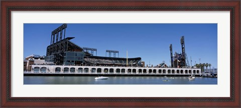 Framed USA, California, San Francisco, SBC Ballpark, Stadium near the water Print