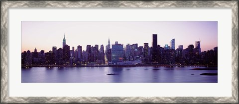 Framed USA, New York State, New York City, Skyscrapers in a city Print