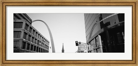 Framed Low Angle View Of Buildings, St. Louis, Missouri, USA Print