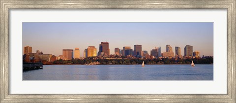 Framed Boston, Massachusetts skyline Print