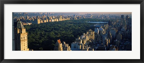 Framed Central Park and Manhattan, New York City Print