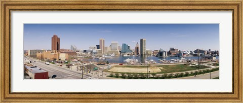 Framed Baltimore, Maryland skyline Print
