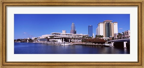 Framed Skyscrapers at the waterfront, Tampa, Florida, USA Print