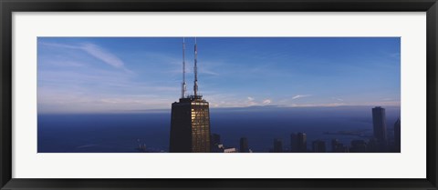 Framed Skyscrapers in a city, Hancock Building, Chicago, Cook County, Illinois, USA Print