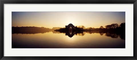 Framed Jefferson Memorial, Tidal Basin, Potomac River, Washington DC Print