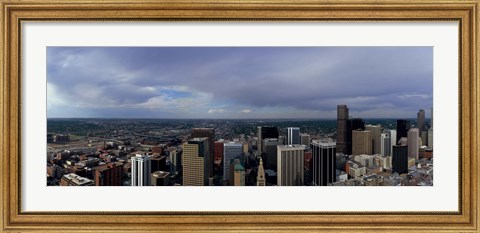 Framed Buildings in a city, Denver, Denver county, Colorado Print
