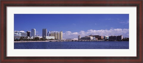 Framed City at the waterfront, Hillsborough Bay, Tampa, Hillsborough County, Florida, USA Print