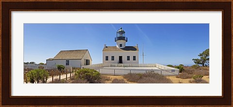 Framed Lighthouse, Old Point Loma Lighthouse, Point Loma, Cabrillo National Monument, San Diego, California, USA Print